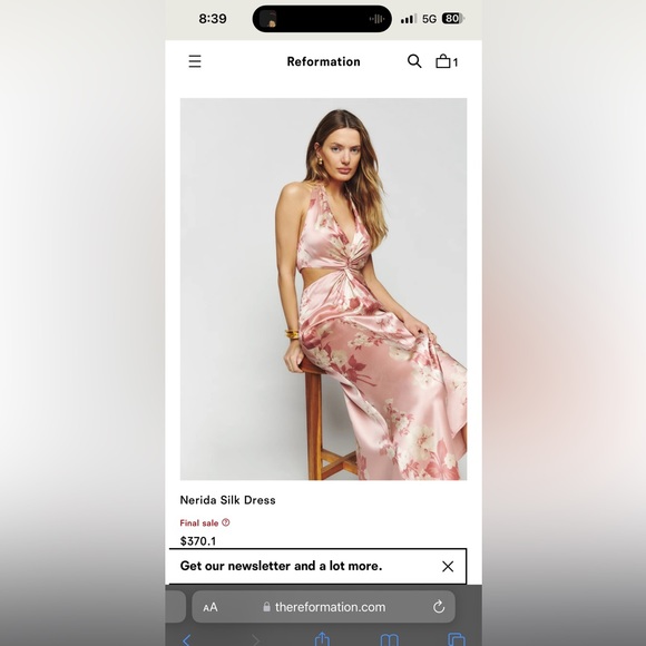 Reformation Dresses & Skirts - Nerdia Silk Dress